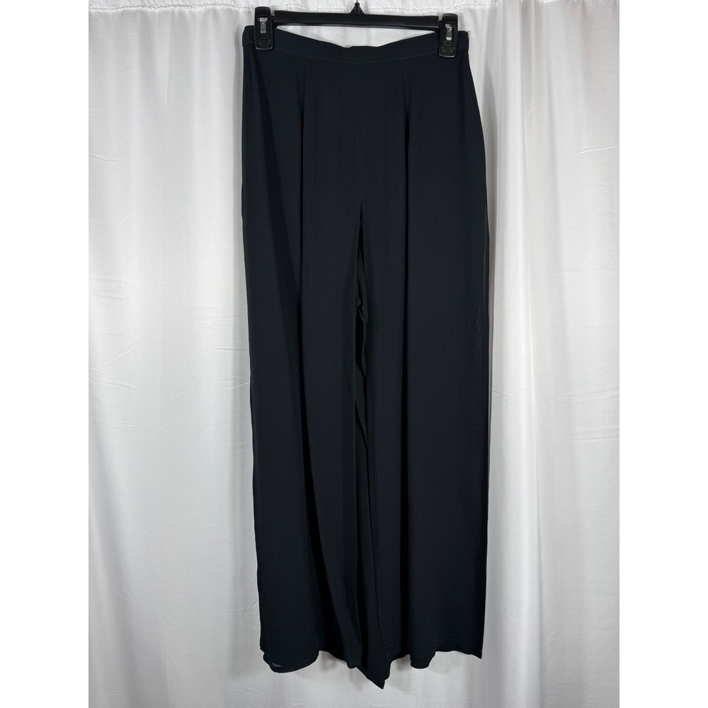 Tadashi‎ Shoji Black Wide Leg Flowy Palazzo Pants